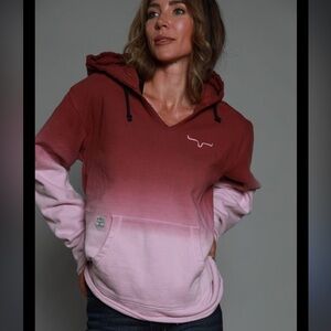 Kimes Ranch Summer Love Sweatshirt Pink Ombre Womens Small